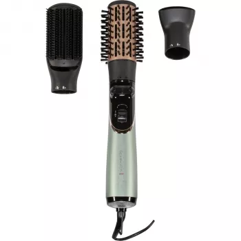 Remington AS 5860 Botanicals karstā gaisa veidotājs ar jonu kondicionēšanu, 1200 W, 50 mm jauktu sariņu suka, koncentratora sprausla, sakņu apjoma uzgalis, aukstā gaisa funkcija, keramikas pārklājums ar alvejas, jojobas un rožu ekstraktu, melns