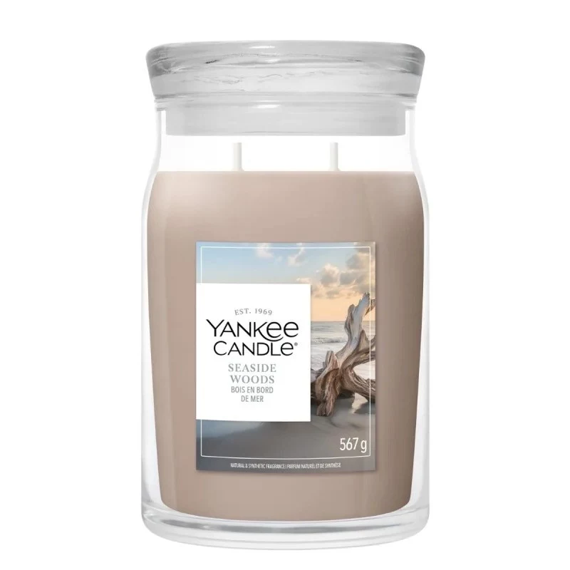 Yankee Candle Signature Seaside Woods lielā burkas svece 567 g