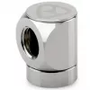 Thermal Grizzly DeltaMate Rotary 90° Female-to-Female G1/4 Adapter, Gloss Nickel