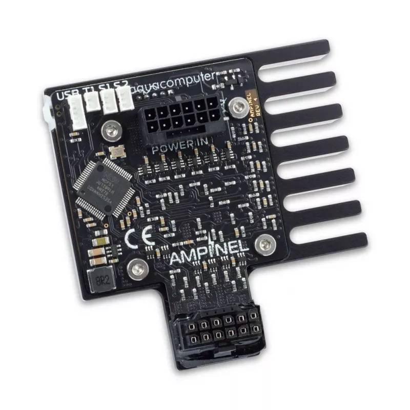Aqua Computer AMPINEL 12V-2x6 GPU jaudas pārvaldības modulis, 650 W, OLED, RGBpx - Type B