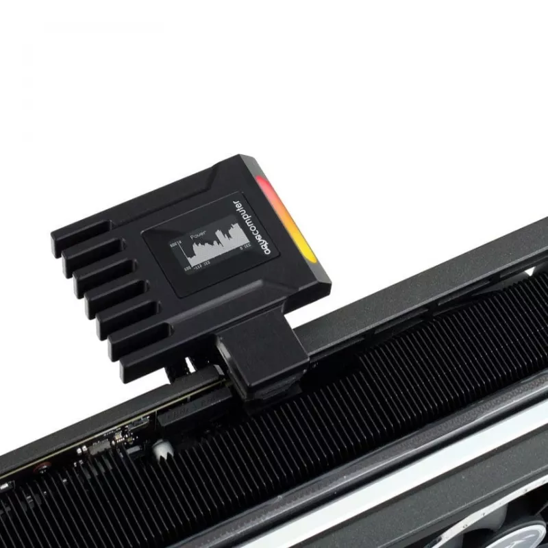 Aqua Computer AMPINEL 12V-2x6 GPU jaudas pārvaldības modulis, 650 W, OLED, RGBpx - Type B