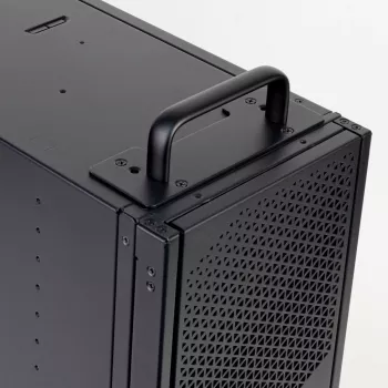 SilverStone RAC-CF4-440 4 kanālu ventilatora regulators, 5,25 collu nodalījumam, 30W uz kanālu, melns