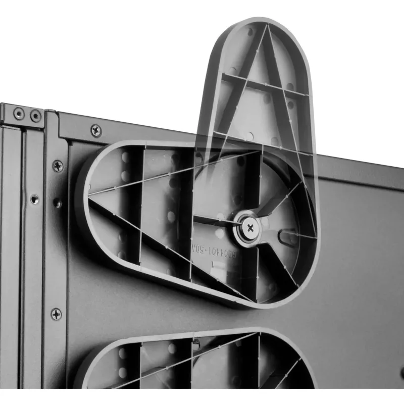 SilverStone RAC-CF4-440 4 kanālu ventilatora regulators, 5,25 collu nodalījumam, 30W uz kanālu, melns