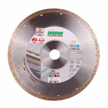 Dimanta asmens HARD CERAMICS 230 mm ar nepārtrauktu malu porcelāna keramikai un cietajai keramikai