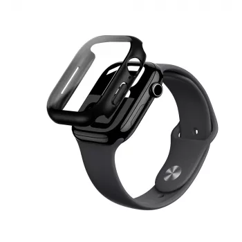 AMAZINGTHING Radix Glass Case ar rūdītu stiklu Apple Watch 46mm, melns