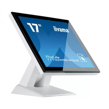 Iiyama ProLite T1732MSC-W5AG 17 collu SXGA 5:4 projekcijas kapacitīvais skārienjūtīgais LED monitors ar HDMI, DisplayPort, VGA un skaļruņiem, melns