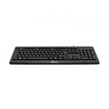 MediaRange MROS109-GR vadu USB tastatūra, QWERTY grieķu izkārtojums, melna, 105 taustiņi, membrānas, 1,5 m kabelis