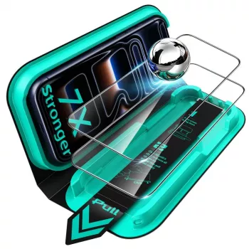 ESR UltraFit Armorite rūdīta stikla ekrāna aizsargs 2 gab. iPhone 17 Pro Max / 18 Pro Max - Melns