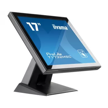 Iiyama ProLite T1732MSC-B5X 17 collu SXGA 5:4 10 punktu skārienjutīgs LED monitors ar HDMI, DisplayPort, VGA, USB centrmezglu un skaļruņiem