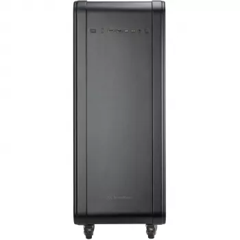 SilverStone Technology ALTA G1M Micro-ATX torņa korpuss - Melns, rūdīts stikls, 90° mātesplates rotācija, 180mm Air Penetrator ventilators