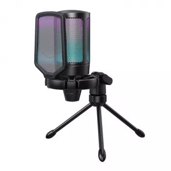 FIFINE A6V AMPLIGAME RGB USB kondensatora mikrofons melns