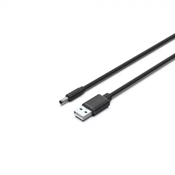 UNITEK USB uz DC 3,5x1,35mm barošanas kabelis 5V 2A 1,5m Melns
