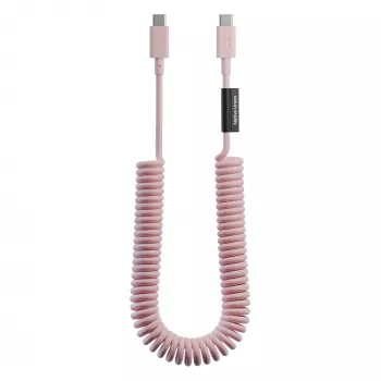 Native Union Pop Cable USB-C uz USB-C 2,4 m 60 W pīts kabelis (Candy)