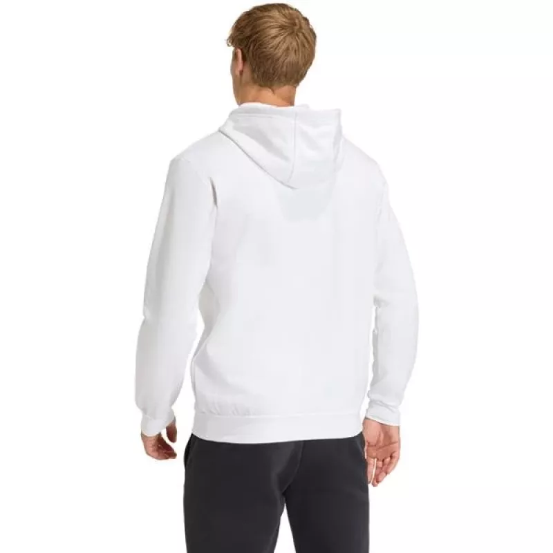 adidas Entrada 26 pilna rāvējslēdzēja kapuce vīriešiem, balta, M izmērs