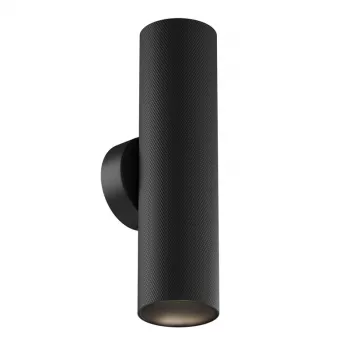 Sienas lampa Artisan GU10 2x10W melna alumīnija IP44 āra un iekštelpu augšup‑lejup gaisma