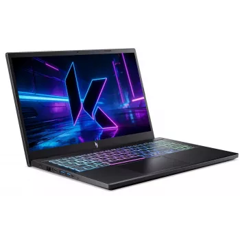 Acer Nitro V 15 AI spēļu klēpjdators, 15,6 collu FHD 144Hz, AMD Ryzen 7 170, NVIDIA GeForce RTX 5060, 16GB DDR5, 1TB SSD, bez OS, Obsidian Black