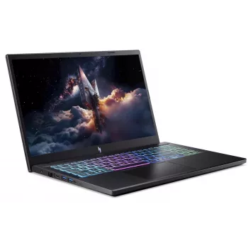 Acer Nitro V 15 AI spēļu klēpjdators, 15,6 collu FHD 144Hz, AMD Ryzen 7 170, NVIDIA GeForce RTX 5060, 16GB DDR5, 1TB SSD, bez OS, Obsidian Black