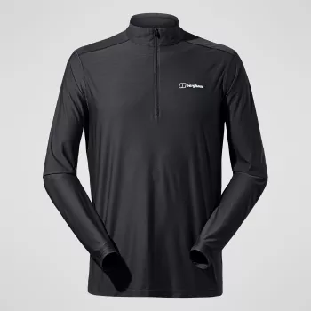 Berghaus 24/7 Tech Tee LS HZ vīriešu gara piedurkne ar puszibspēdieni melnā krāsā