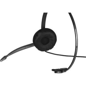 Poly EncorePro HW710 vadu mono austiņas ar trokšņu slāpējošu mikrofonu, Quick Disconnect, melna