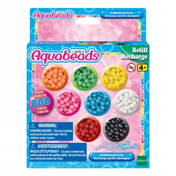 EPOCH Aquabeads Solid Beads Refill Pack – sarkans, 600 gab.