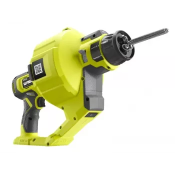 RYOBI RDA18-0 ONE+ bezvadu kanalizācijas tīrīšanas iekārta 18V (bez akumulatora) - 7,6m spirāle, automātiskā padeve, LED gaisma