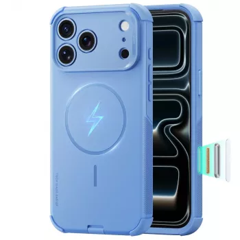 ESR Cyber Tough MagSafe maciņš iPhone 17 Pro Max / 18 Pro Max - gaiši zils