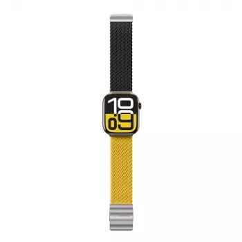AMAZINGTHING Blend Band 2 siksnu komplekts Apple Watch 45/46/49mm - dzelteni-melna un melna