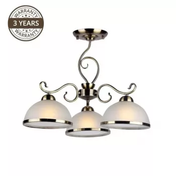 Estera MX90746C/3 3 gaismu E27 griestu lampa, hromēta apdare