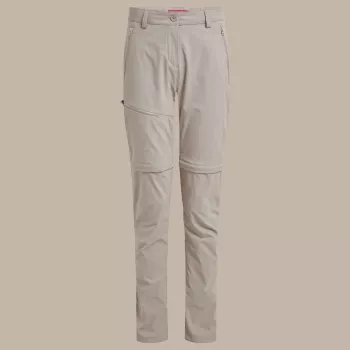 Craghoppers NosiLife Pro Convertible Trousers III Sieviešu pārveidojamās bikses Soft Mushroom M izmērs