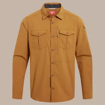 Craghoppers NosiLife Adventure LS Shirt III - dziļi henna, L izmērs