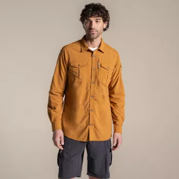 Craghoppers NosiLife Adventure LS Shirt III - dziļi henna, L izmērs