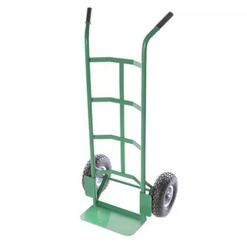 Sack Truck HT008 150 kg salokāms tērauda rokas ratiņi ar cietajām gumijas riteņiem, melni/sarkani