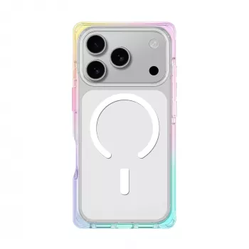 AMAZINGTHING Omni iPhone 17 Pro Max MagSafe saderīgs maciņš - caurspīdīgs varavīksnes efekts