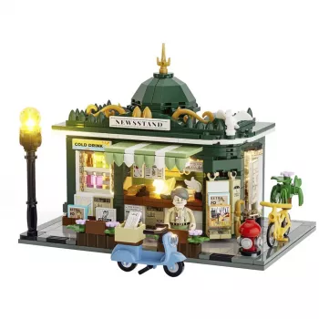 LUMIBRICKS F9023 Brīvi stāvošs žurnālu statīvs no tērauda, melns, pulverkrāsots, viena nodalījuma