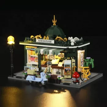 LUMIBRICKS F9023 Brīvi stāvošs žurnālu statīvs no tērauda, melns, pulverkrāsots, viena nodalījuma
