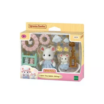 Sylvanian Families Marshmallow Mouse Bath Time Rotaļu komplekts