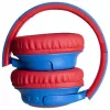 PowerLocus Bobo Kids bezvadu austiņas, LED, AUX, zilā/sarkanā