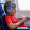 PowerLocus Bobo Kids bezvadu austiņas, LED, AUX, zilā/sarkanā
