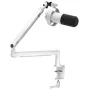 FIFINE T688W dinamiskais mikrofons ar loku, USB/XLR, balts