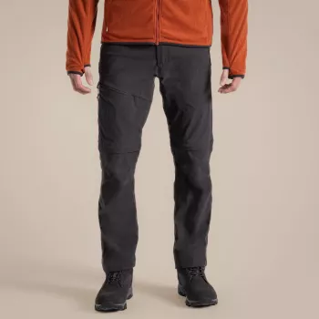 Craghoppers NosiLife Pro Convertible Trouser III vīriešu pārgājienu bikses Black Pepper