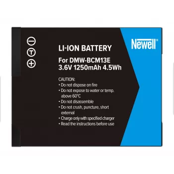 Newell aizvietotāja baterija Panasonic DMW-BCM13E (Li-ion, 3.6V, 1250mAh, 4.5Wh)
