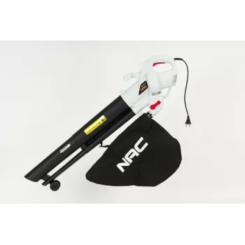 NAC VBE320-FS-J 3200W elektriskais pūtējs, putekļsūcējs un smalcinātājs 3-in-1 dārza lapu pūtējs ar 45L maisu