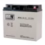 MPL POWER ELEKTRO MPL MW POWER MWS 18-12 UPS akumulators Svina-skābes VRLA AGM bezapkopes 12 V 18 Ah melns, pelēks