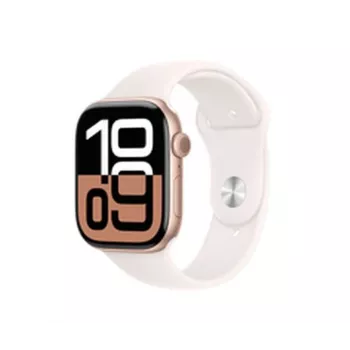 Apple Watch Series 10 GPS + Cellular 46mm alumīnija korpuss ar rožu zelta sporta siksniņu