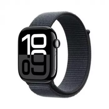 Apple Watch 10 LTE 46mm alumīnija korpuss ar Sport Loop siksniņu Midnight