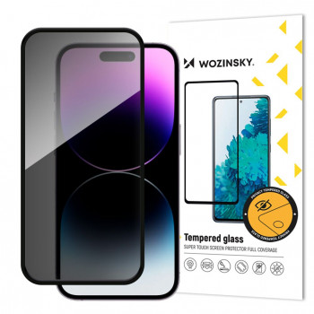 Wozinsky Privacy Glass rūdīta stikla ekrāna aizsargplēve ar pretizlūkošanas filtru iPhone 16 Pro Max
