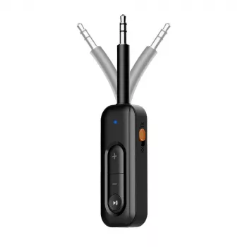 TECH-PROTECT ULTRABOOST AU03 Bluetooth 6.0 Audio Adapter AUX Receiver Melns
