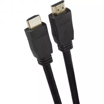 One For All Premium High Speed HDMI kabelis ar Ethernet, 3,0 m, 4K@60Hz, HDR, ARC, HDCP 2.2, zeltīti kontakti, melns