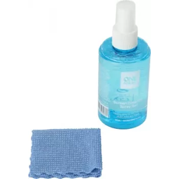 One For All CS4012 ekrānu tīrīšanas komplekts ar 120ml aerosolu un mikrošķiedras drāniņu