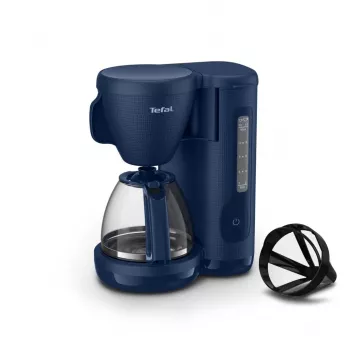 TEFAL CM2M1410 Morning pilienu kafijas automāts, melns un nerūsējošais tērauds, 1000W, 1.25L, 10-15 tases